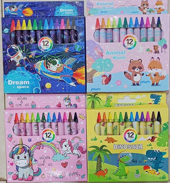 Wax Crayons in various themes