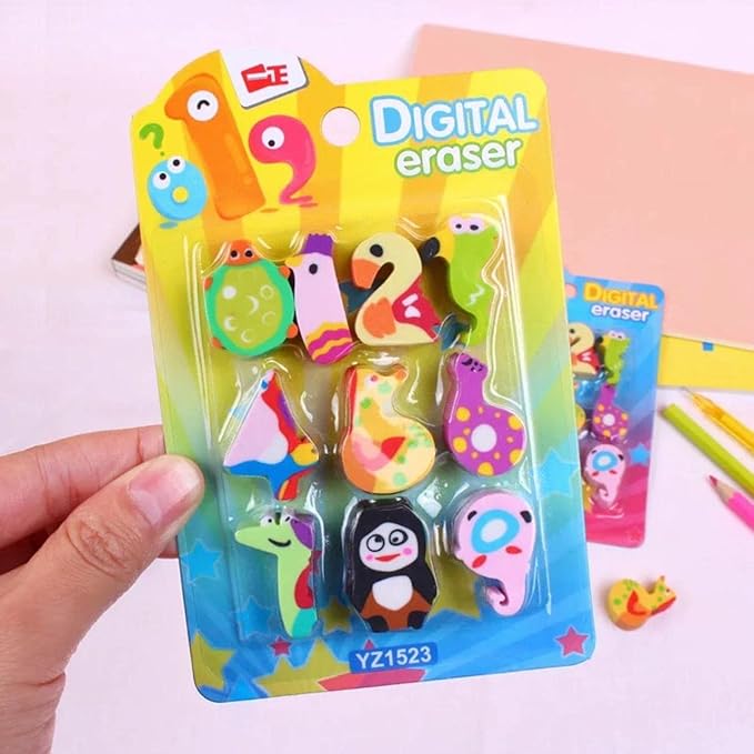 Digital Number Erasers
