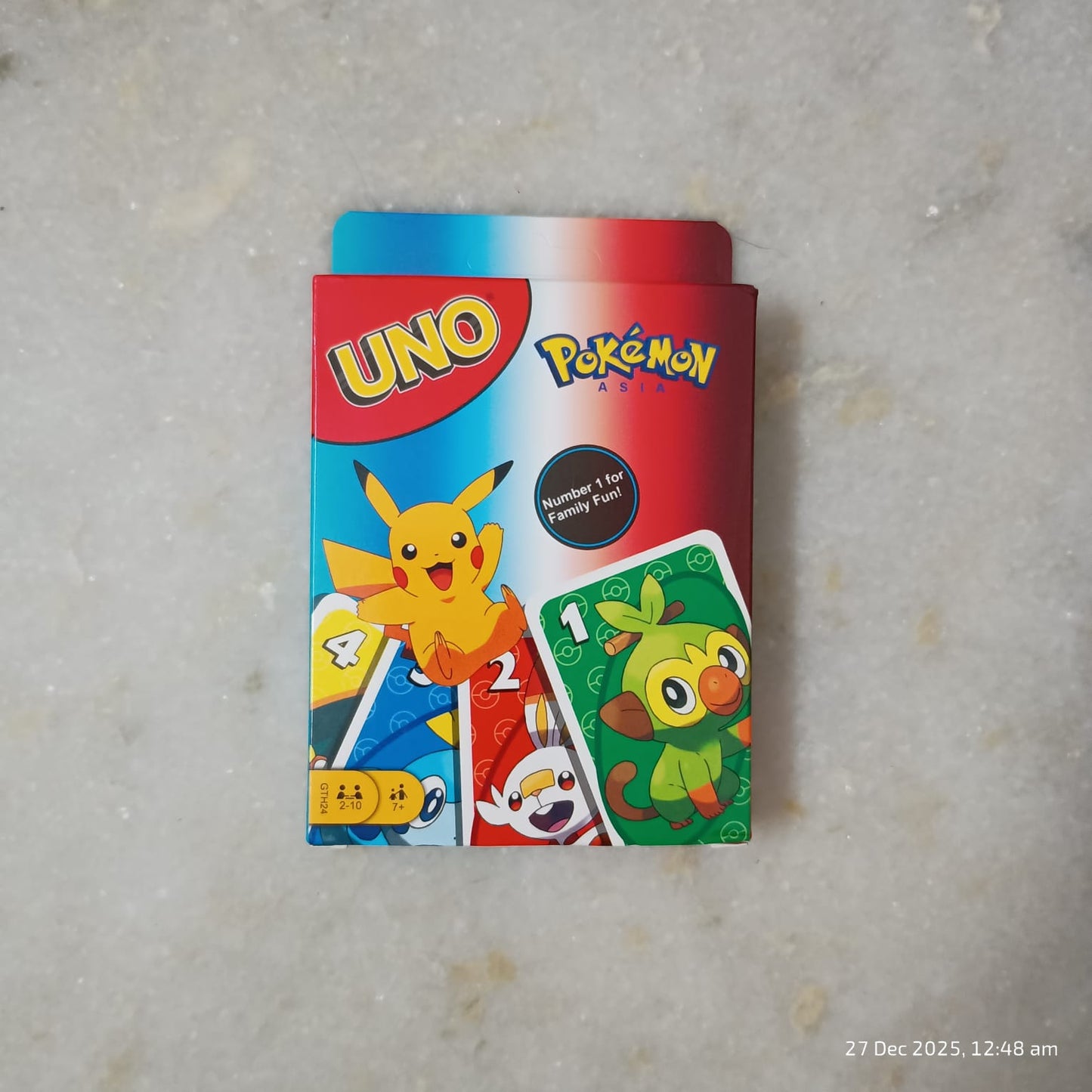 UNO Pokémon Edition Classic UNO card game with your favorite Pokémon characters