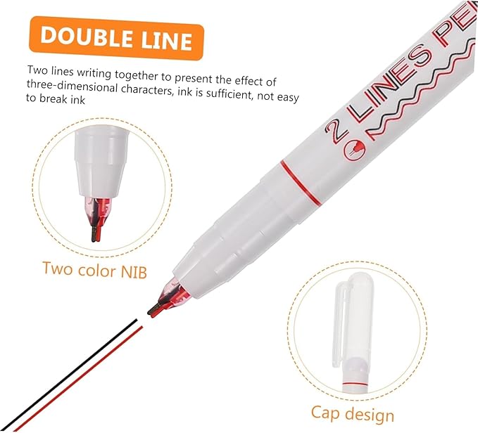 2 Line Pens (Double tip Pens)