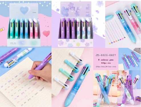 8 in 1 Colour Ball Pens