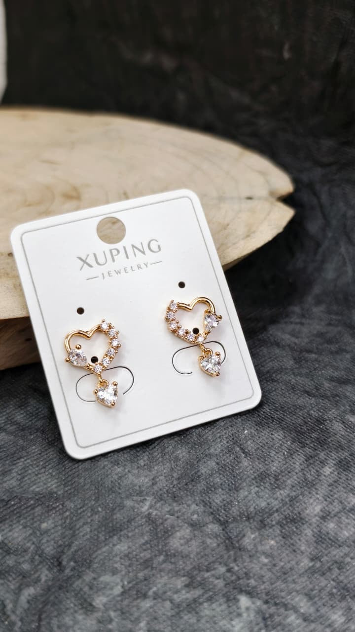 Heart Drop Earrings (ATE_001)