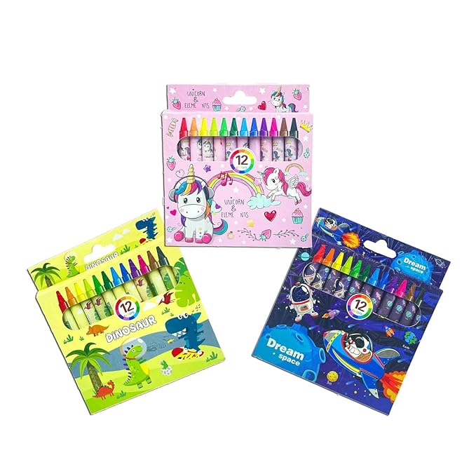 Wax Crayons in various themes